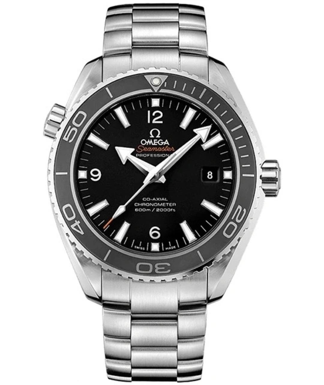 OMEGA Черные часы, фото 1