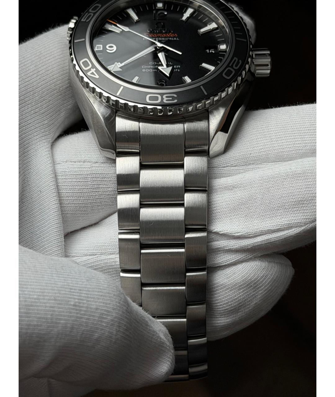 OMEGA Черные часы, фото 6