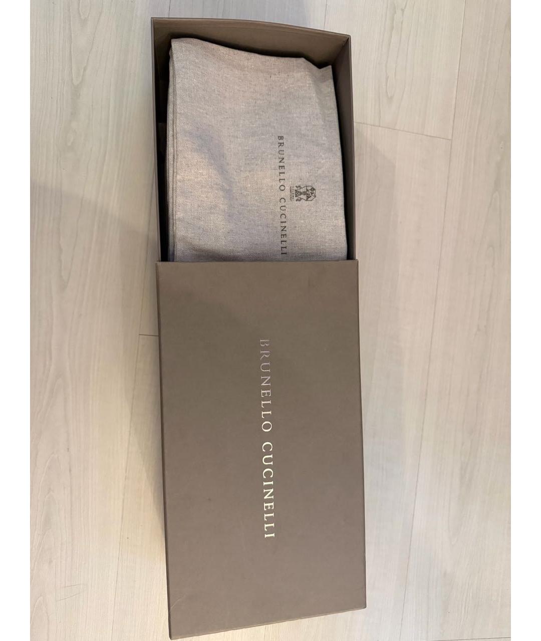 BRUNELLO CUCINELLI Серые замшевые низкие кроссовки / кеды, фото 6
