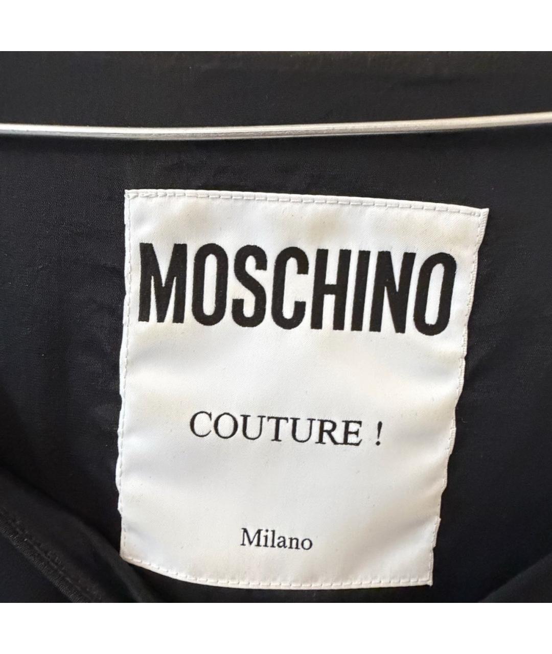MOSCHINO Черное ацетатное платье, фото 4