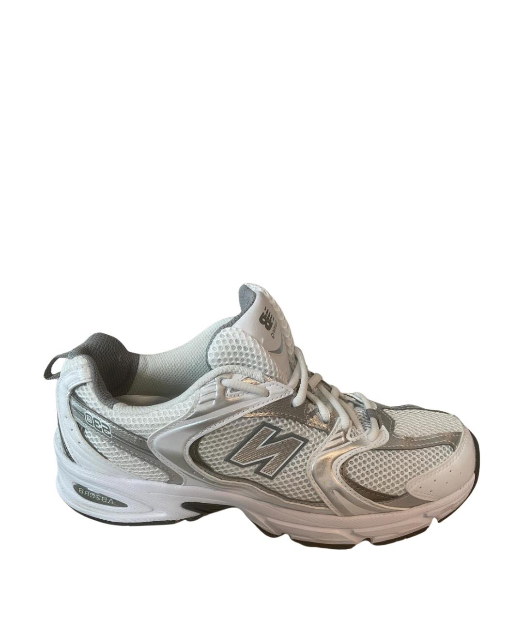 NEW BALANCE Белые кожаные низкие кроссовки / кеды, фото 1