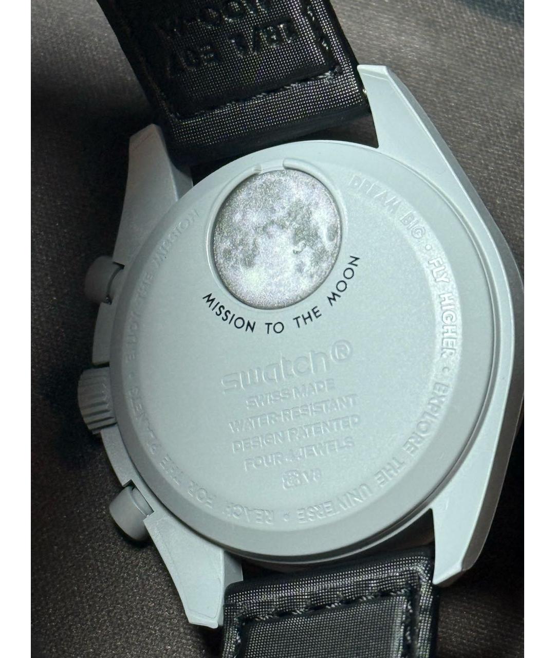 OMEGA Черные часы, фото 2