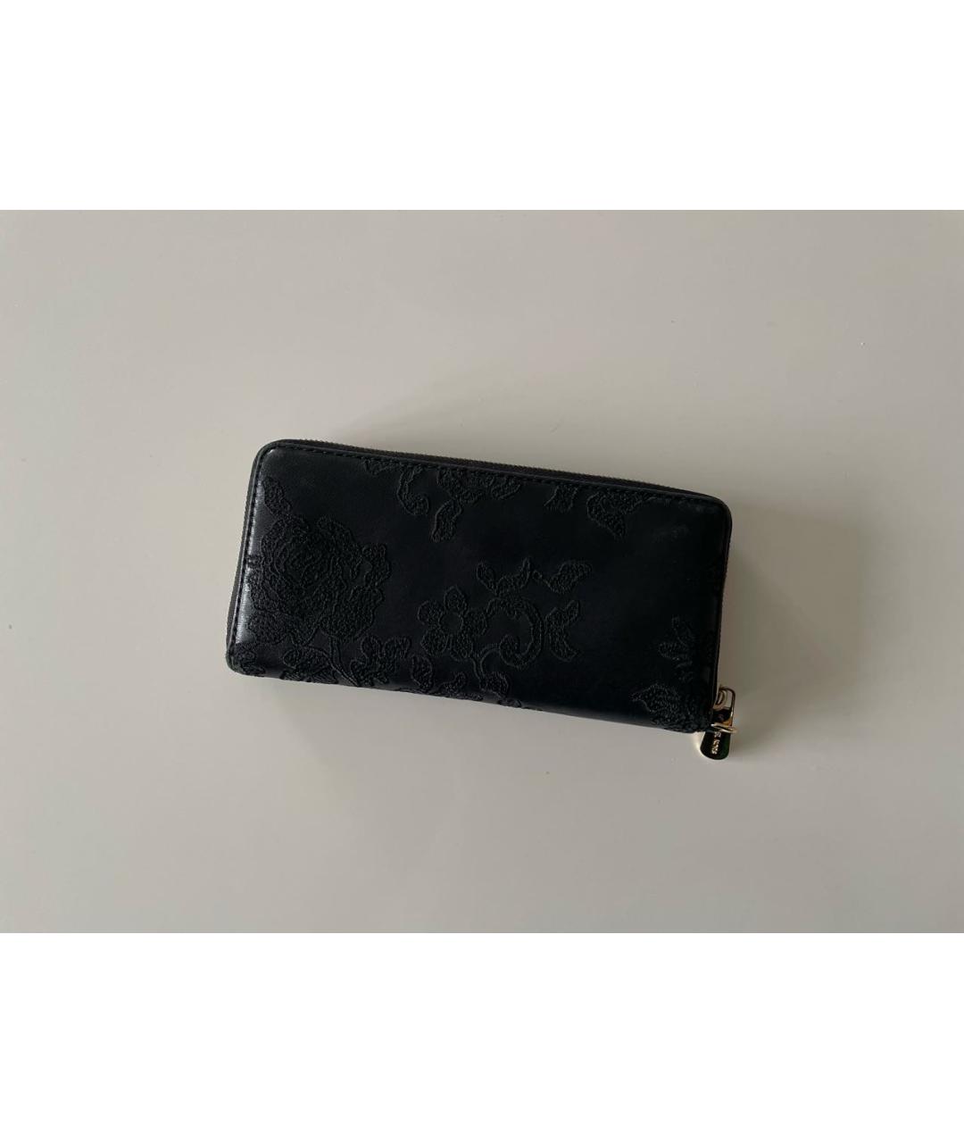 MICHAEL KORS Черный кожаный кошелек, фото 2