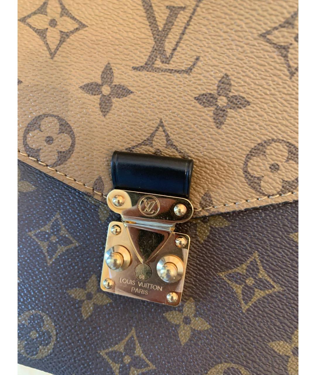 LOUIS VUITTON Коричневая канва сумка через плечо, фото 7