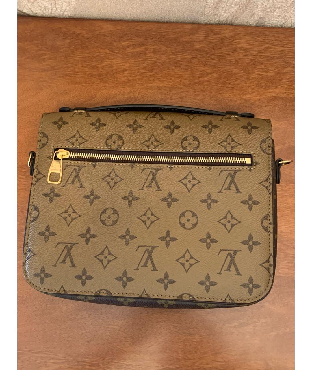 LOUIS VUITTON Коричневая канва сумка через плечо, фото 2