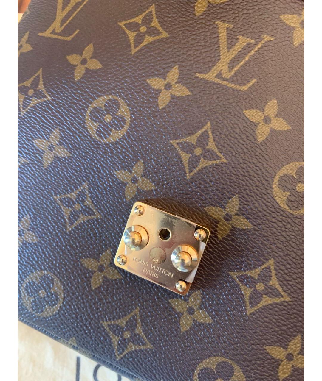 LOUIS VUITTON Коричневая канва сумка через плечо, фото 8
