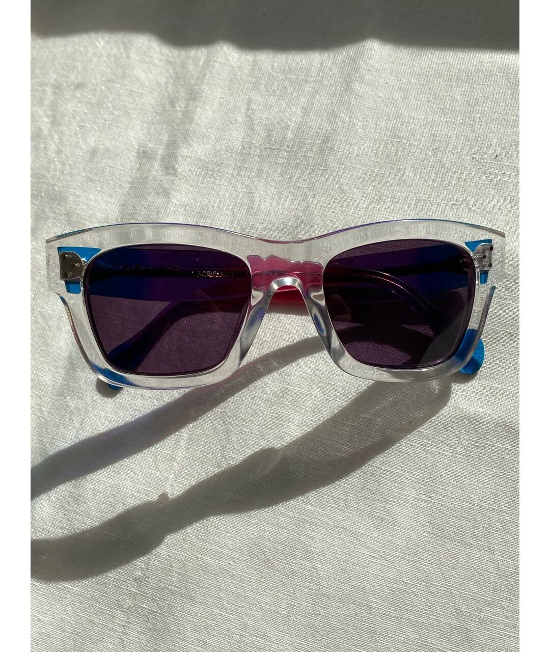 CELINE PRE-OWNED Синие пластиковые солнцезащитные очки, фото 5