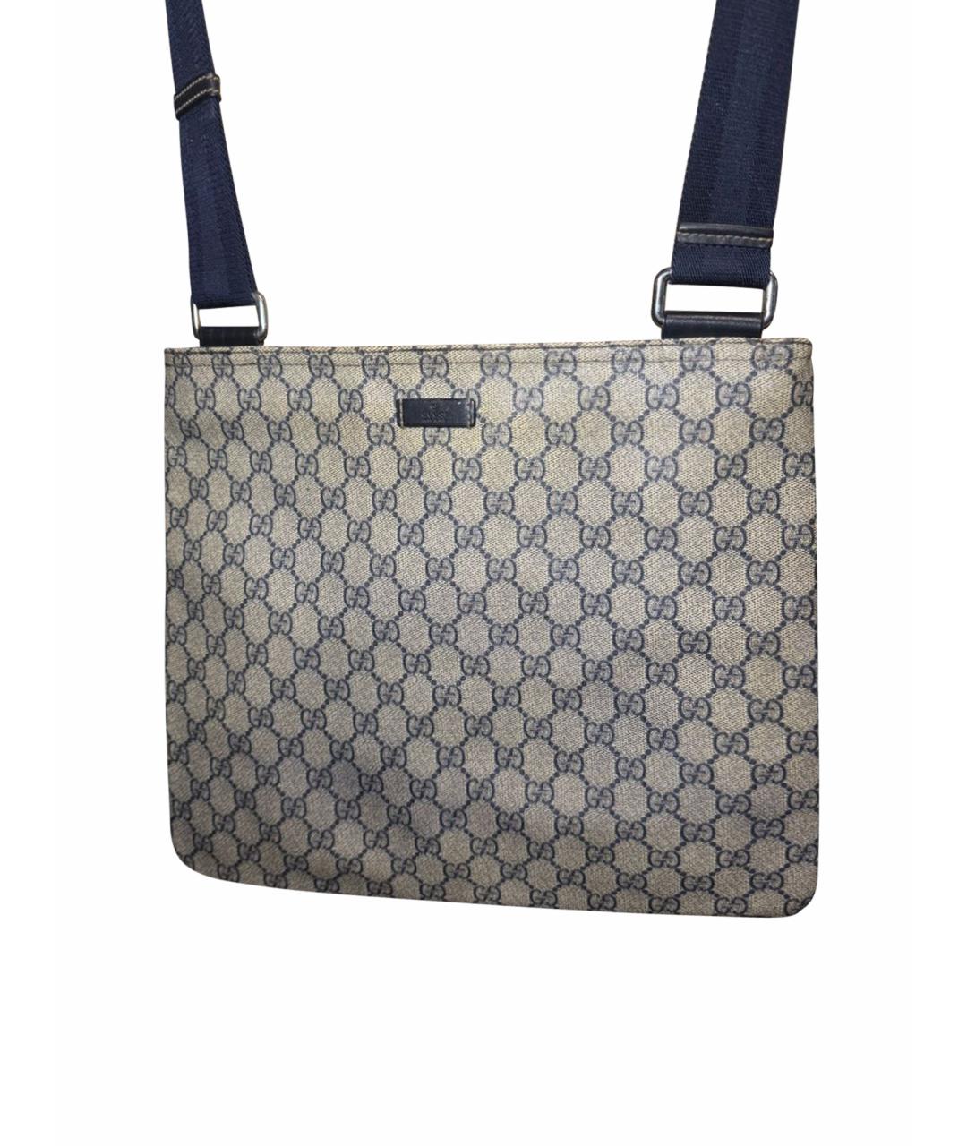 GUCCI Бежевая канва сумка на плечо, фото 1