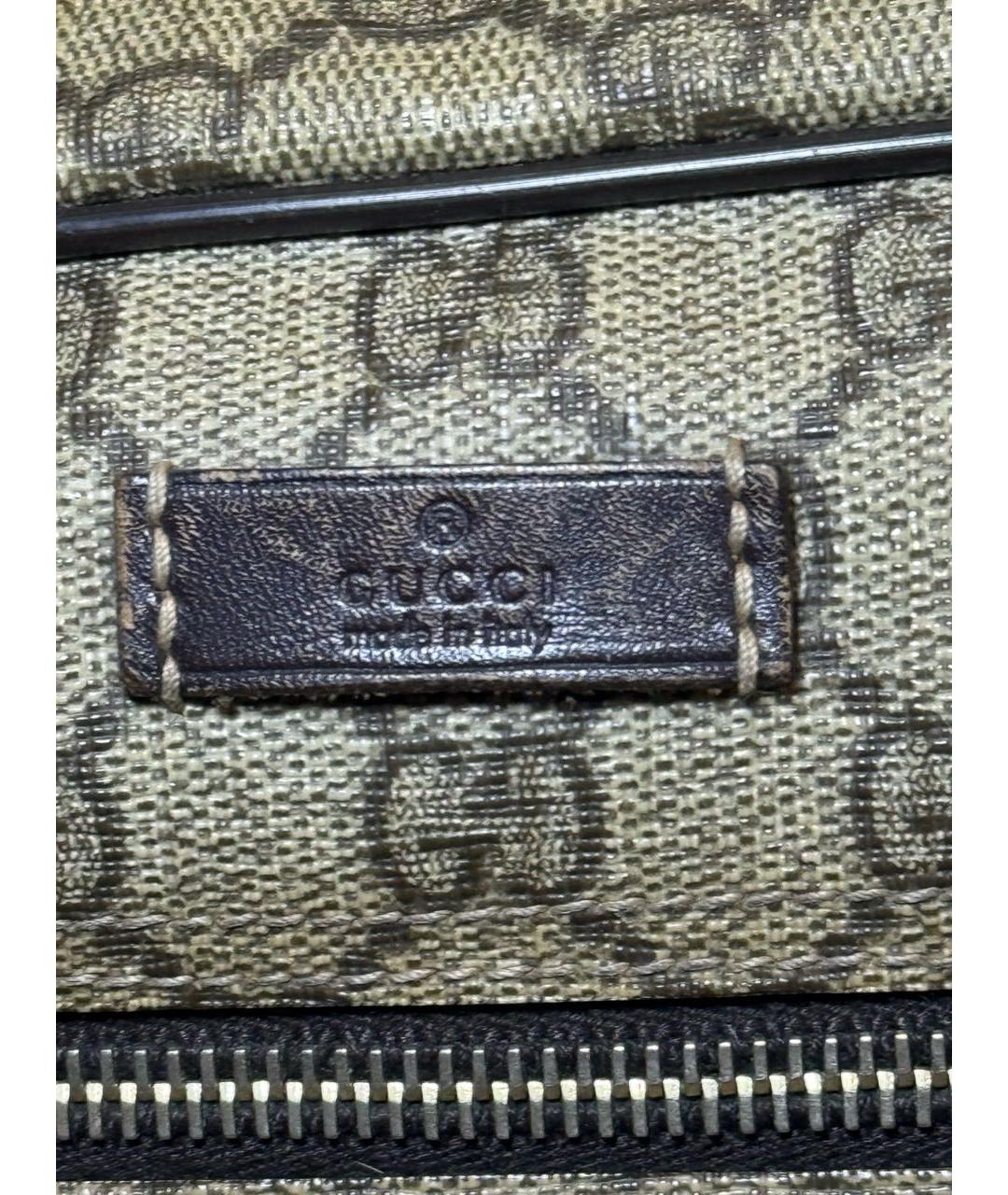 GUCCI Бежевая канва сумка на плечо, фото 3