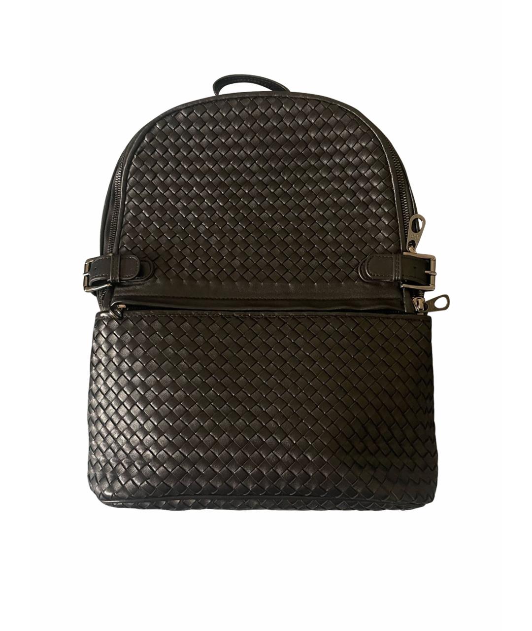 BOTTEGA VENETA Черный кожаный рюкзак, фото 1