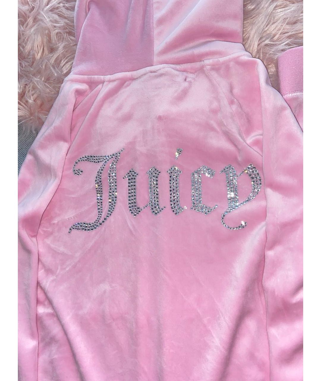 JUICY COUTURE Розовый велюровый спортивные костюмы, фото 2