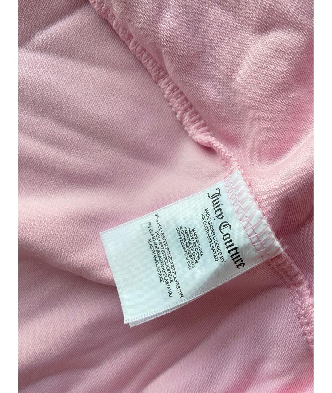JUICY COUTURE Розовый велюровый спортивные костюмы, фото 4