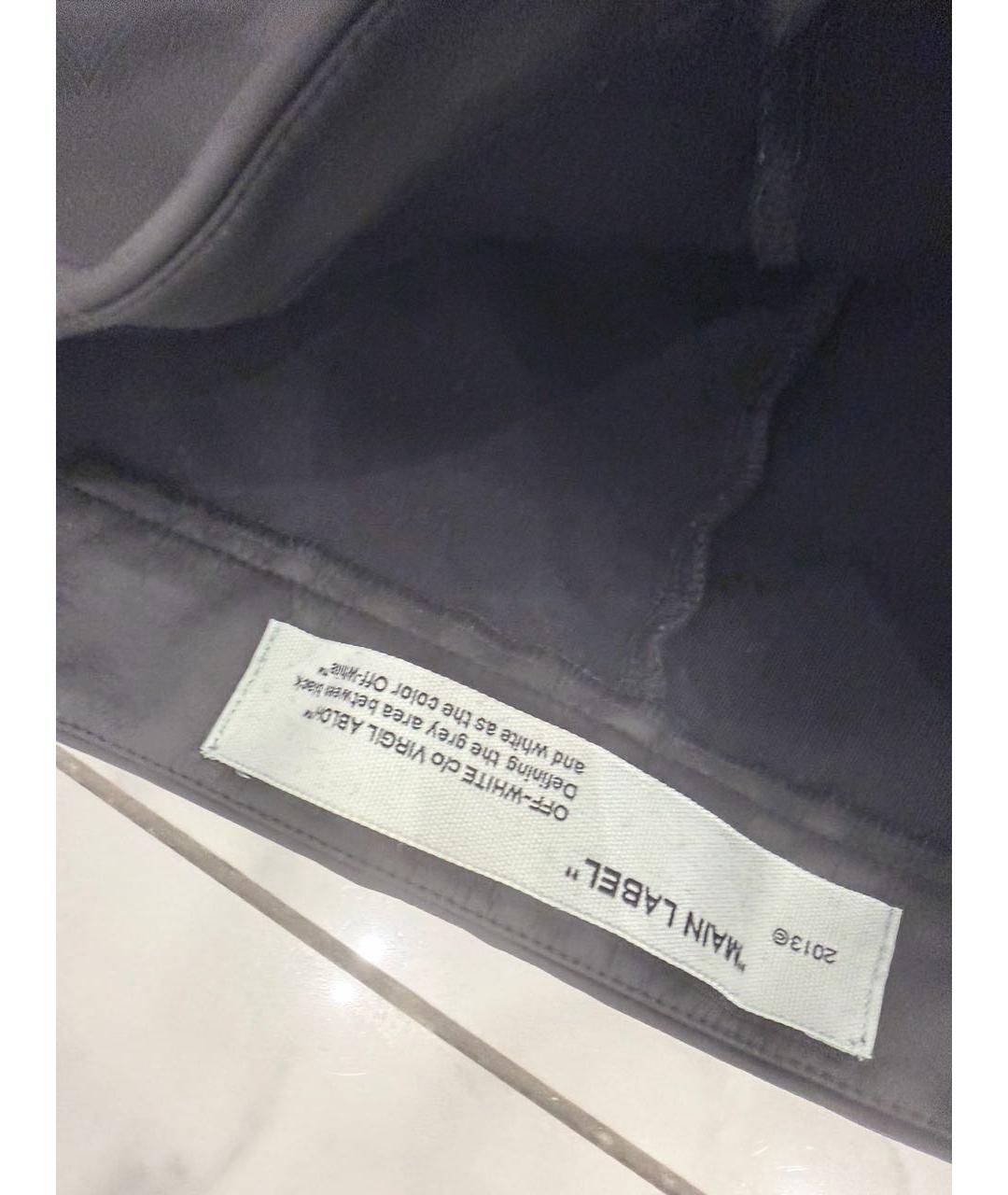 OFF-WHITE Черные вискозные леггинсы и велосипедки, фото 3