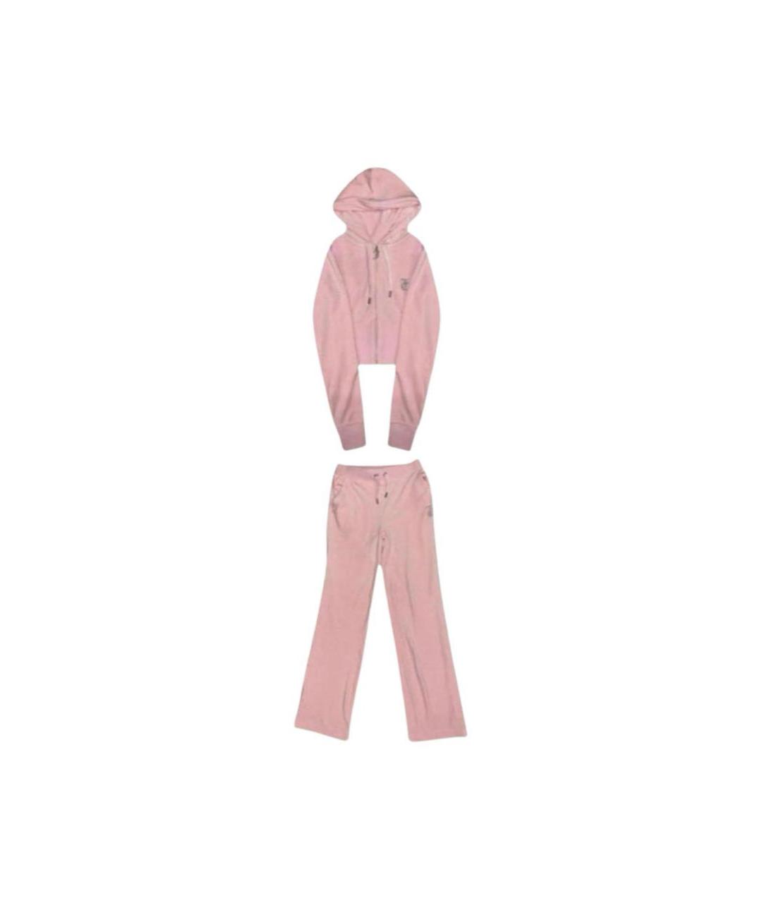 JUICY COUTURE Розовый велюровый спортивные костюмы, фото 1