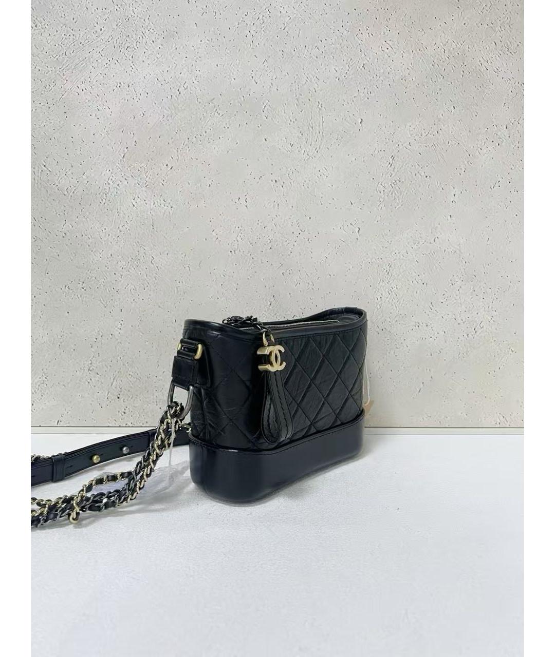 CHANEL Черная кожаная сумка через плечо, фото 4