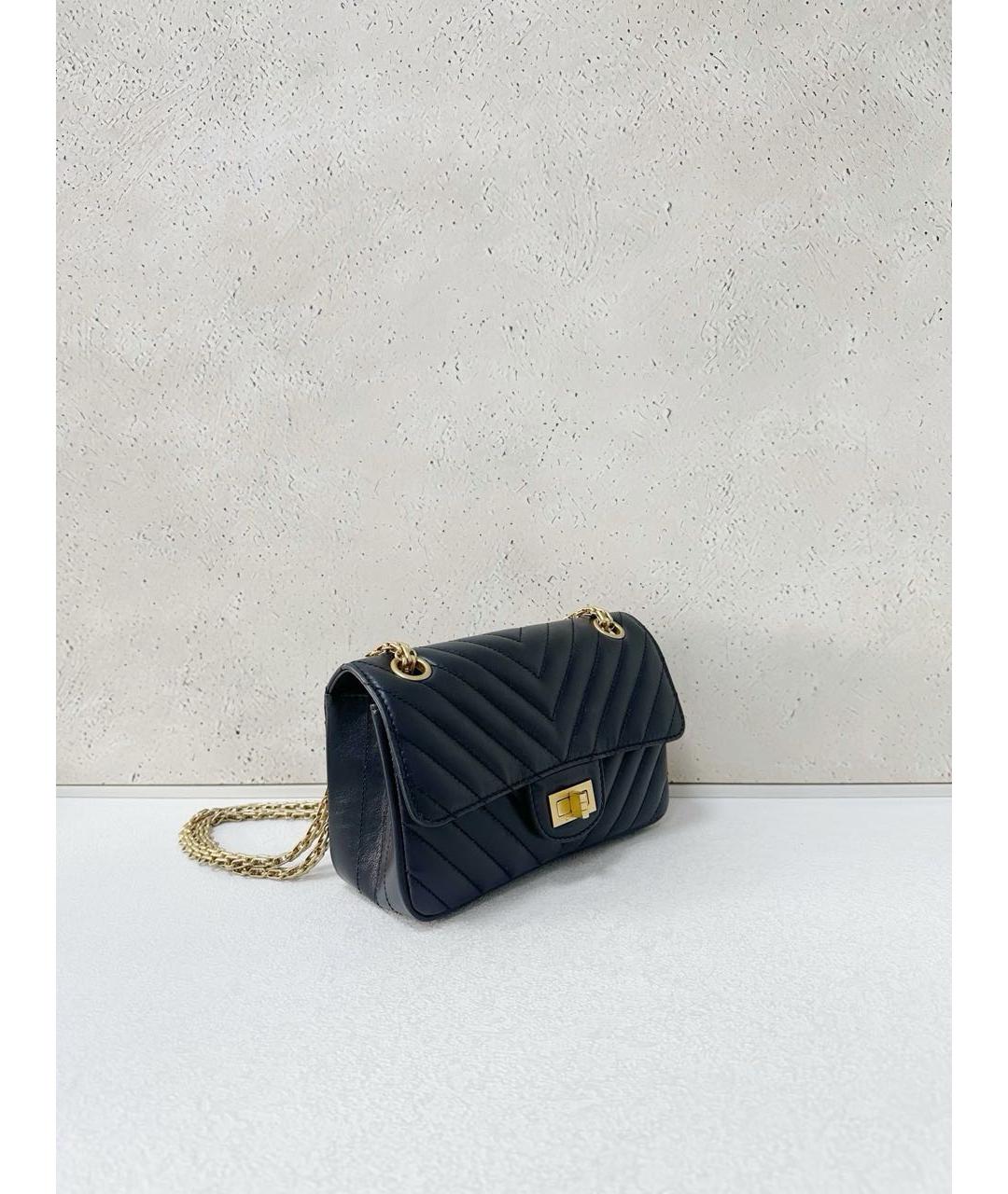 CHANEL Черная кожаная сумка через плечо, фото 4