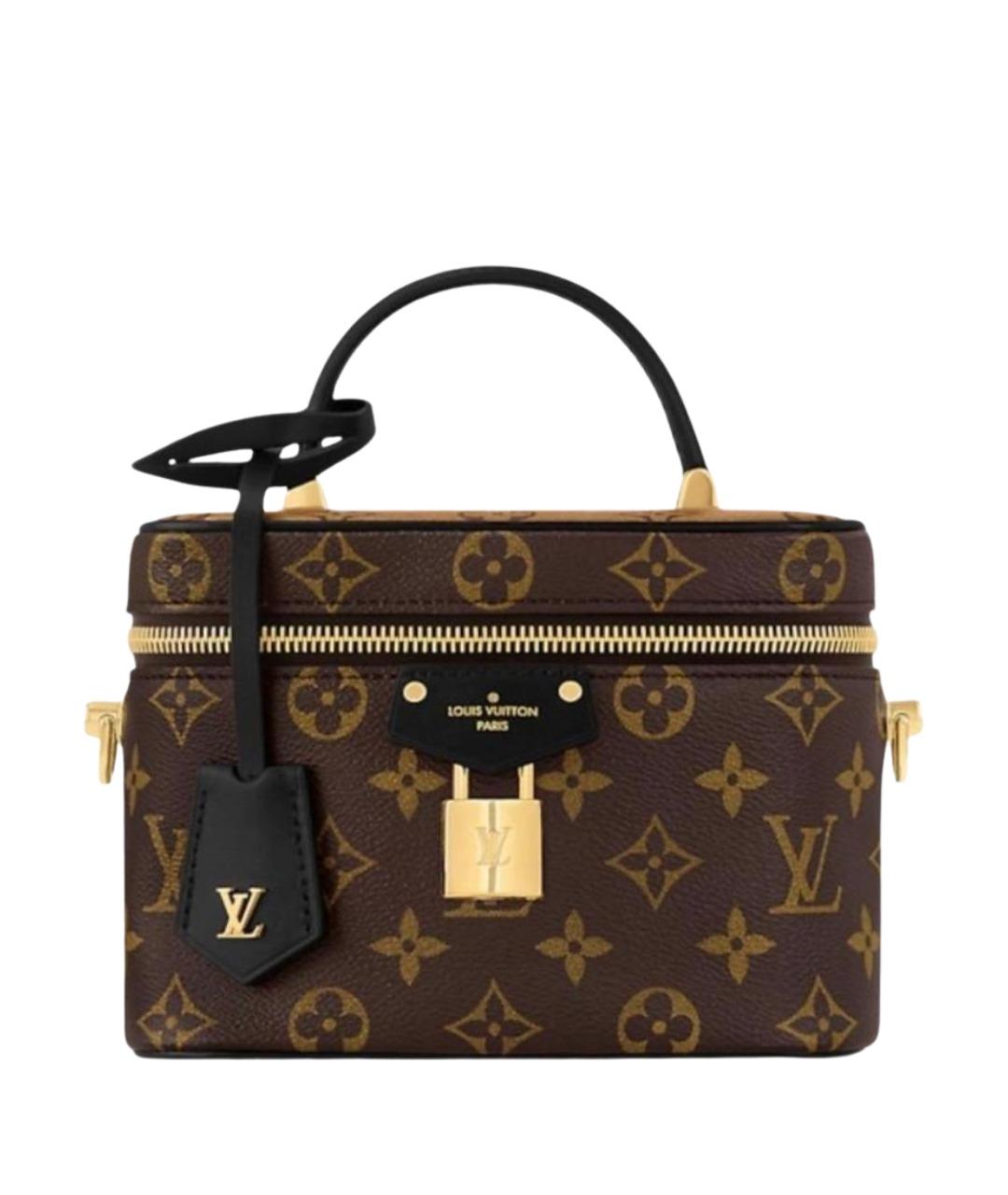 LOUIS VUITTON Коричневая канва косметичка, фото 1