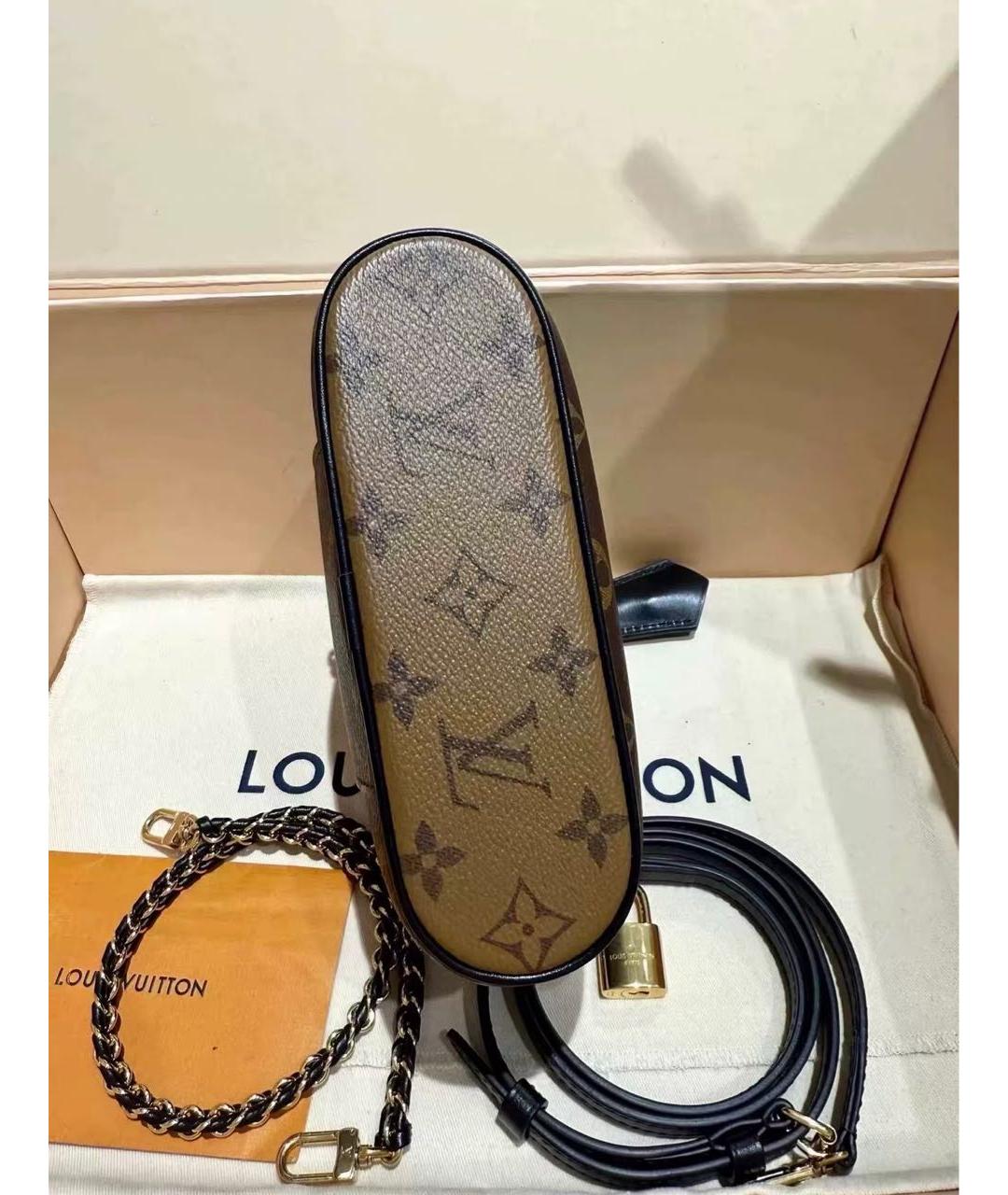 LOUIS VUITTON Коричневая канва косметичка, фото 6