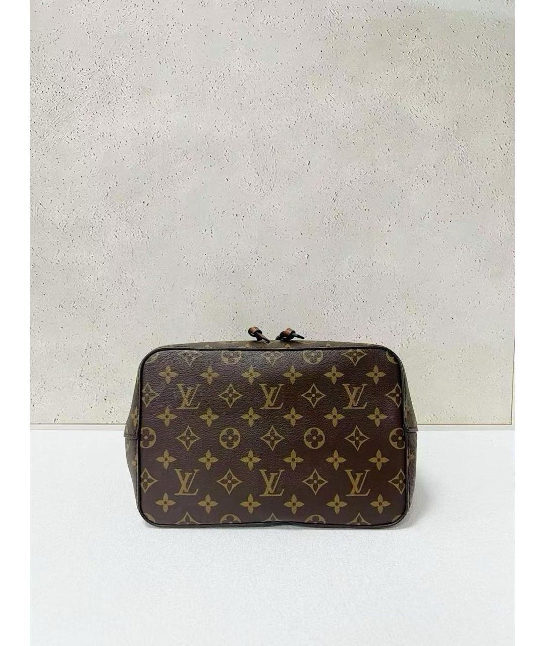 LOUIS VUITTON Коричневая канва сумка через плечо, фото 6