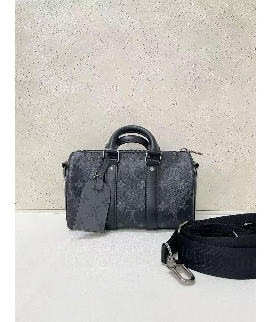 LOUIS VUITTON Черная сумка с короткими ручками, фото 7