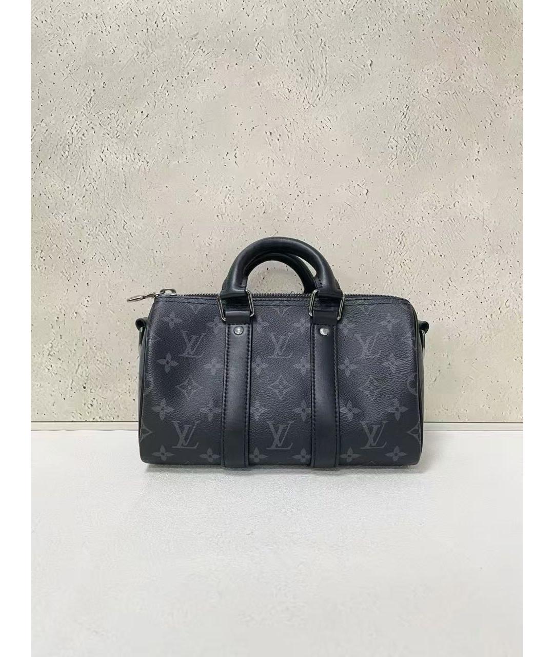 LOUIS VUITTON Черная сумка с короткими ручками, фото 3
