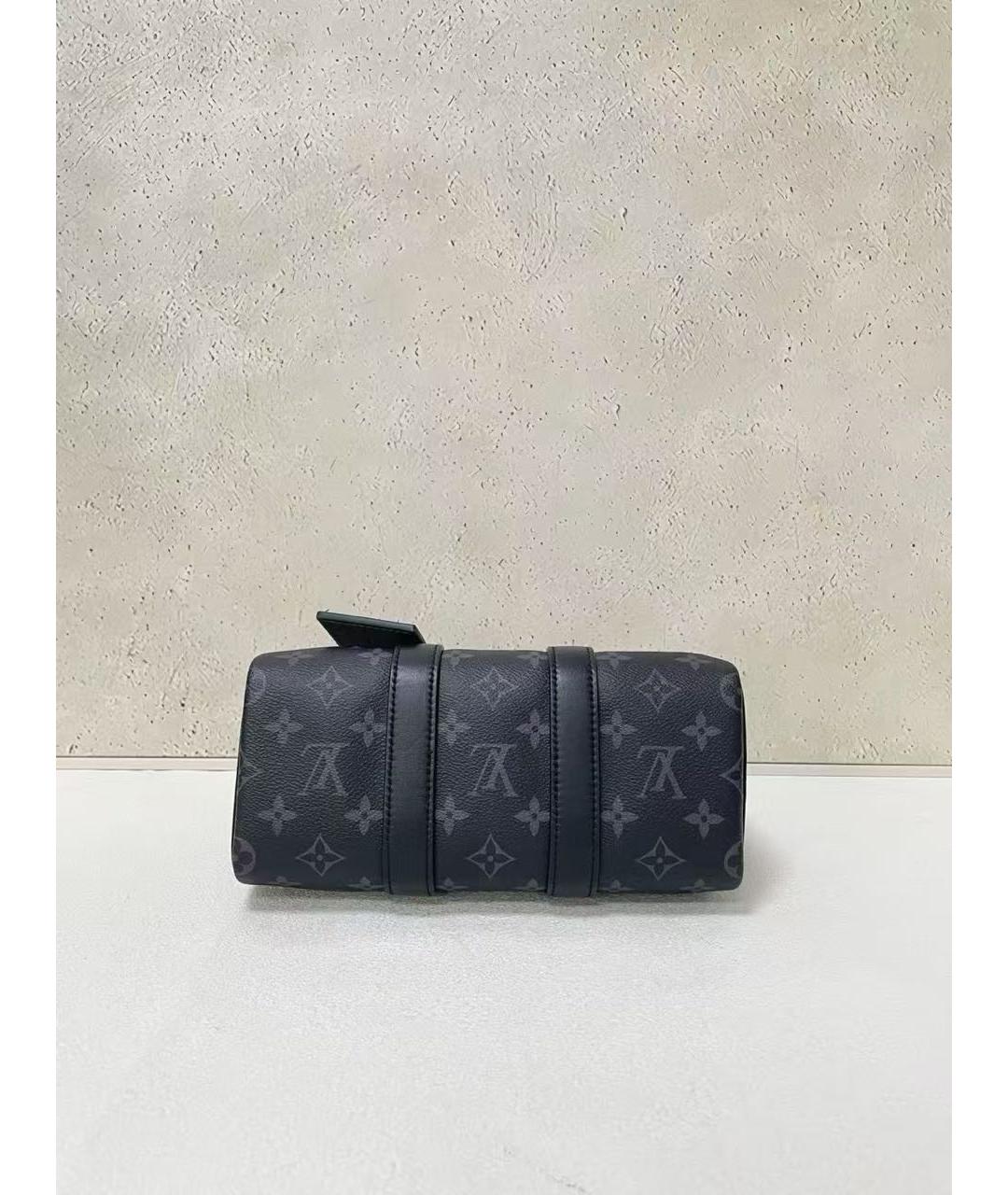 LOUIS VUITTON Черная сумка с короткими ручками, фото 6