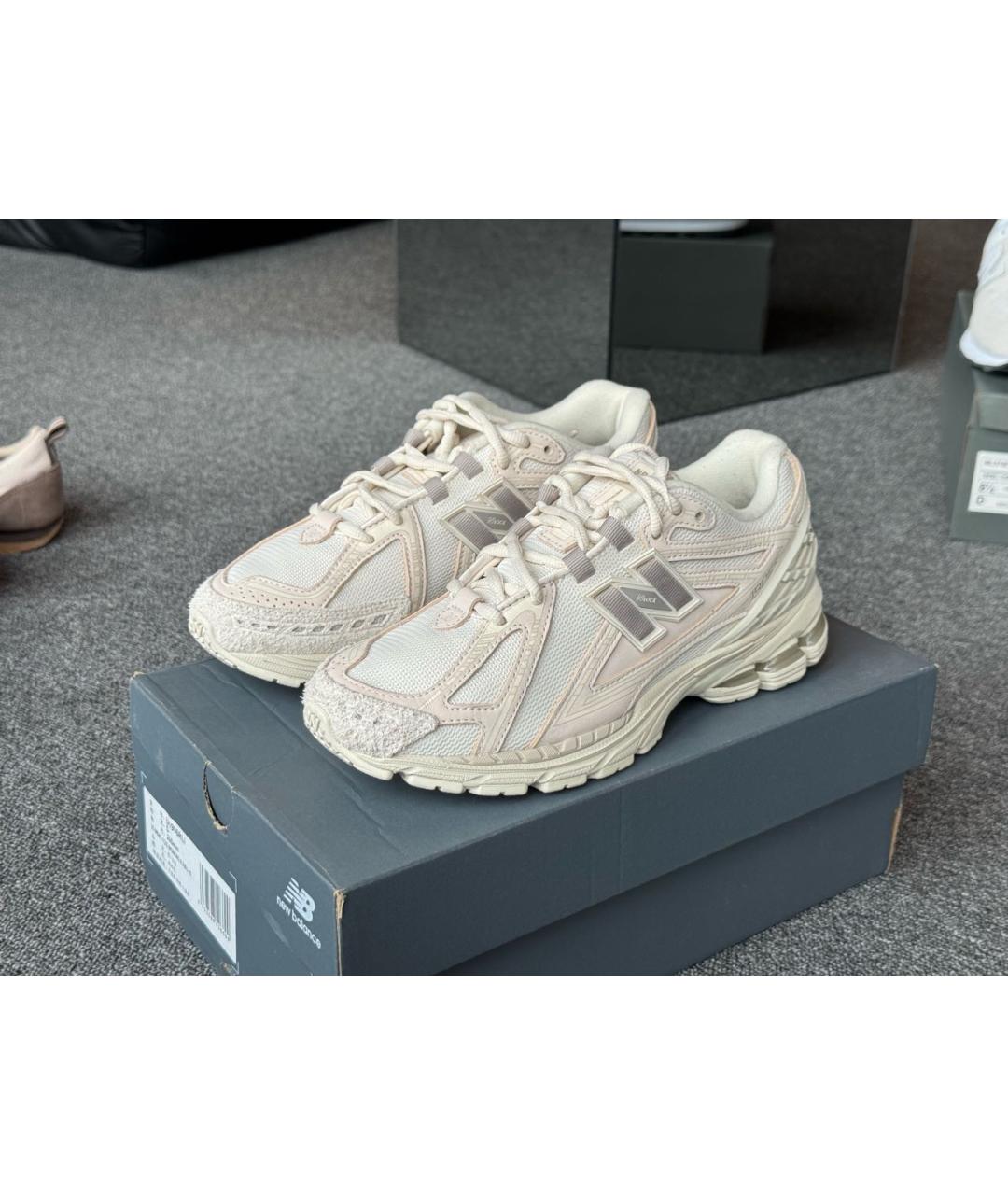 NEW BALANCE Розовые кожаные кроссовки, фото 5