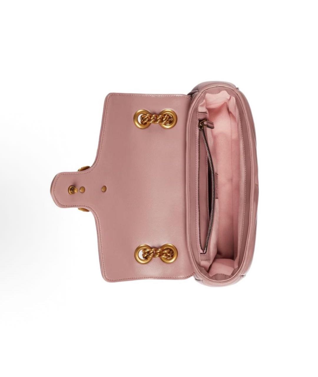 GUCCI Розовая кожаная сумка через плечо, фото 4