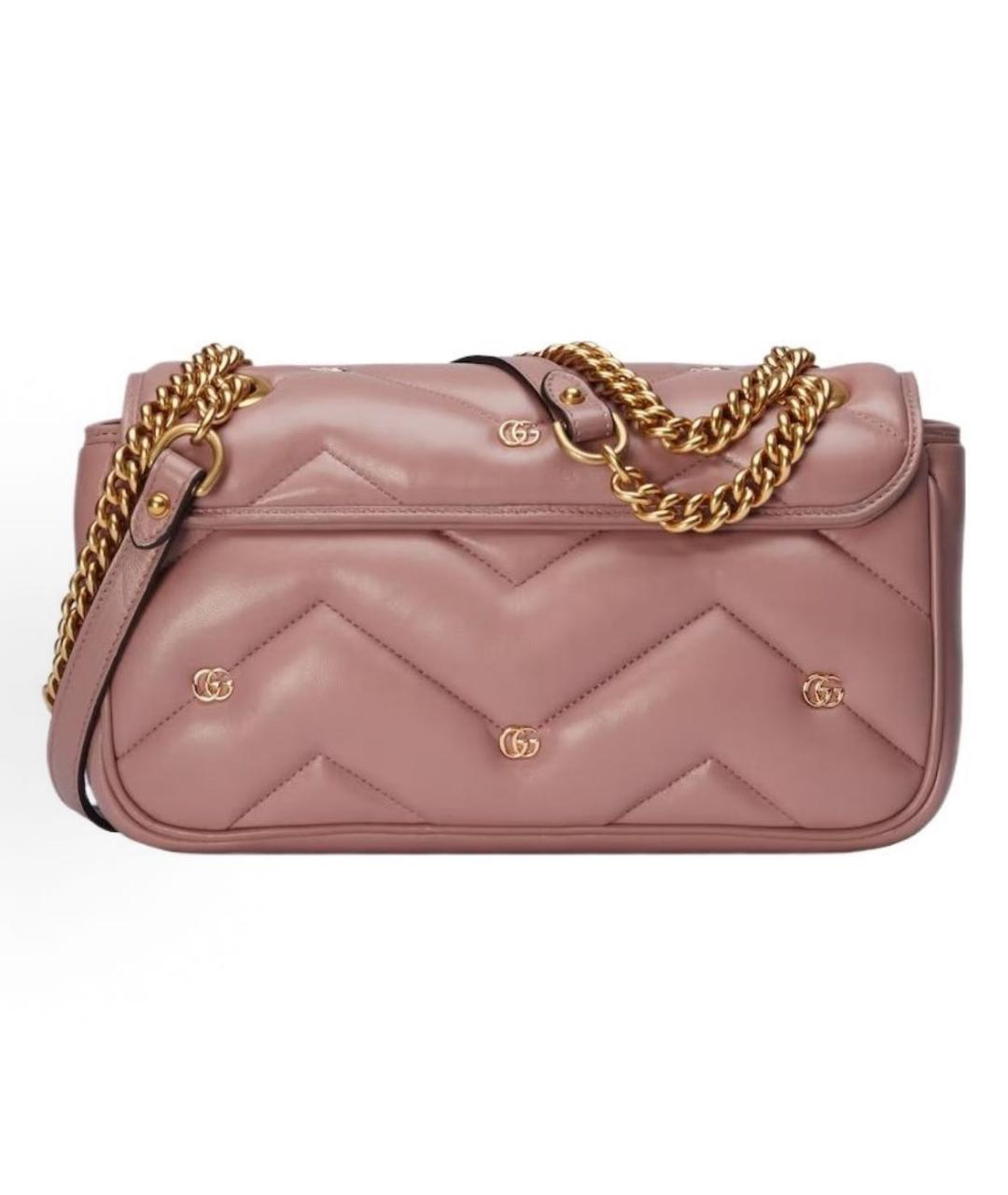 GUCCI Розовая кожаная сумка через плечо, фото 3