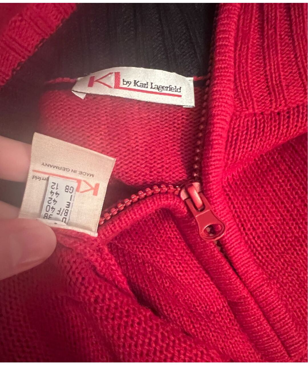 KARL LAGERFELD Красный джемпер / свитер, фото 3