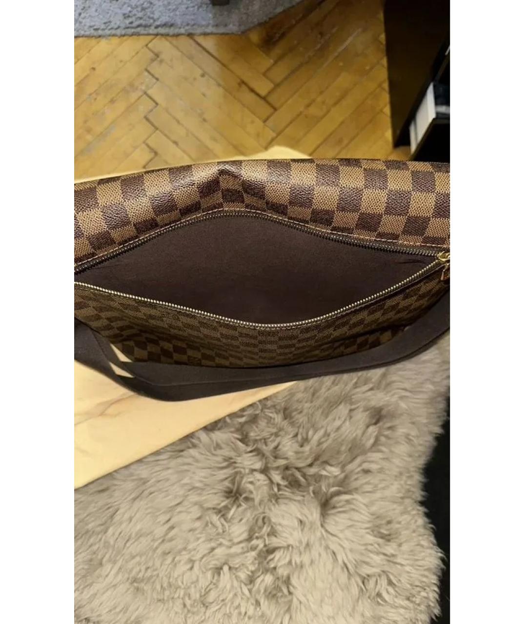 LOUIS VUITTON Коричневая канва сумка на плечо, фото 2