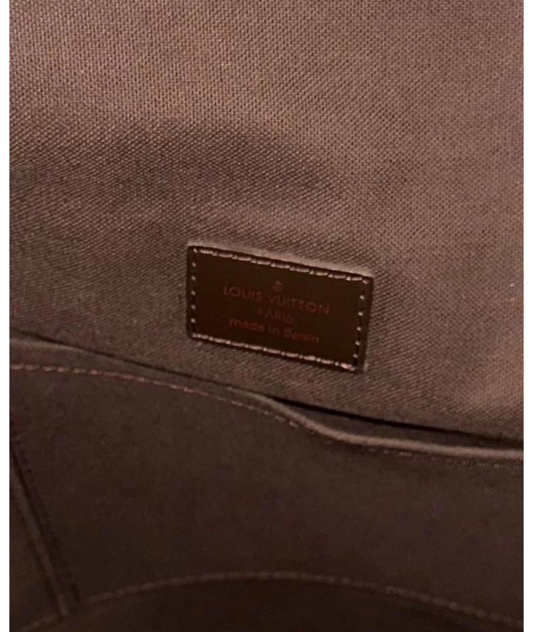 LOUIS VUITTON Коричневая канва сумка на плечо, фото 7