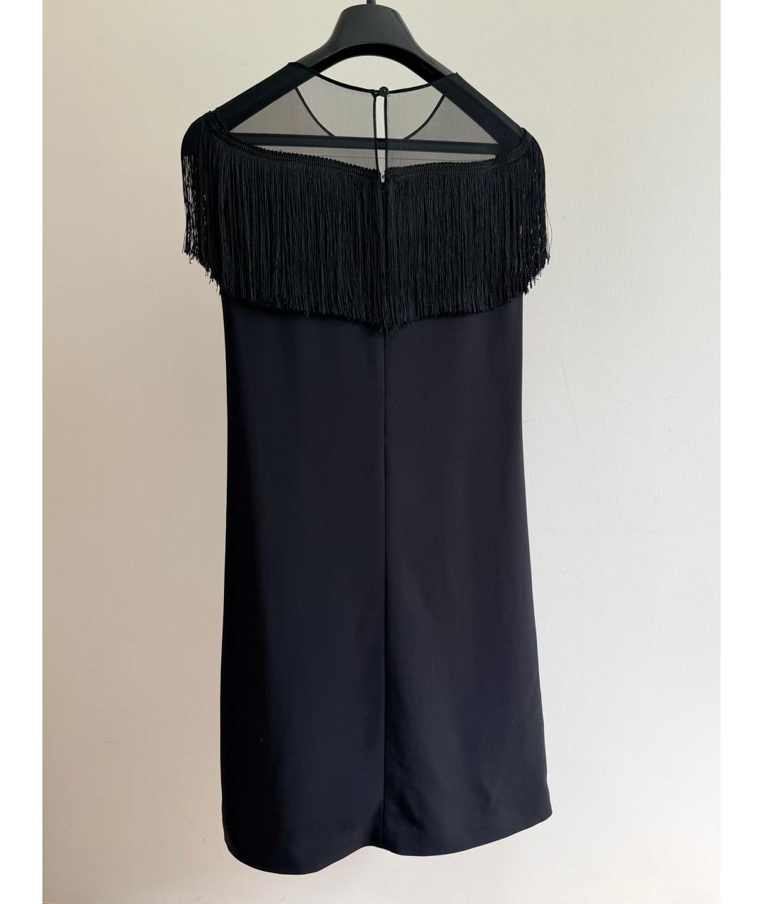 ALBERTA FERRETTI Черное вискозное коктейльное платье, фото 4
