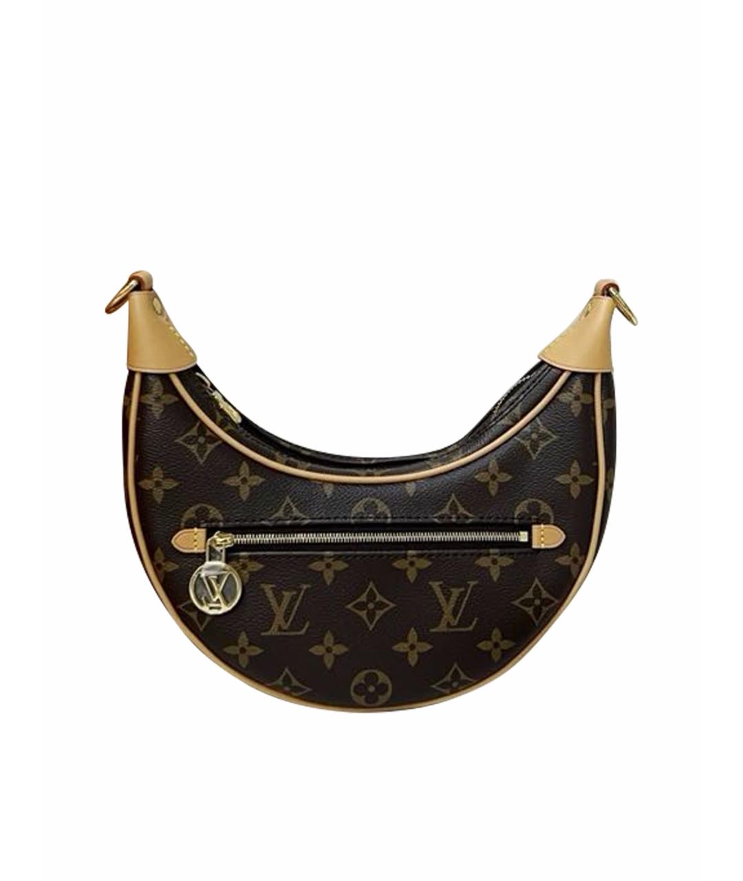 LOUIS VUITTON Коричневая канва сумка через плечо, фото 1