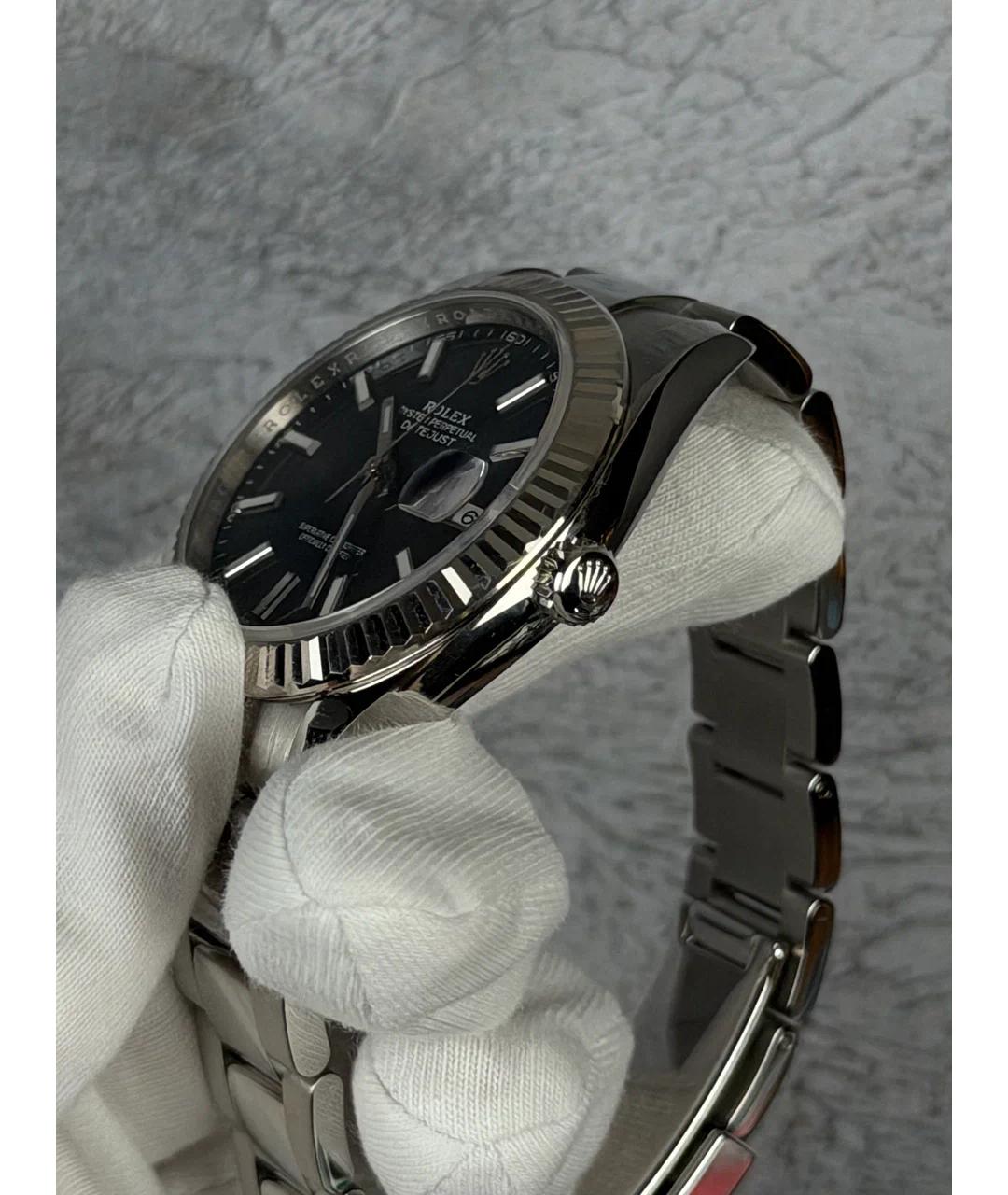 ROLEX Синие часы из белого золота, фото 3