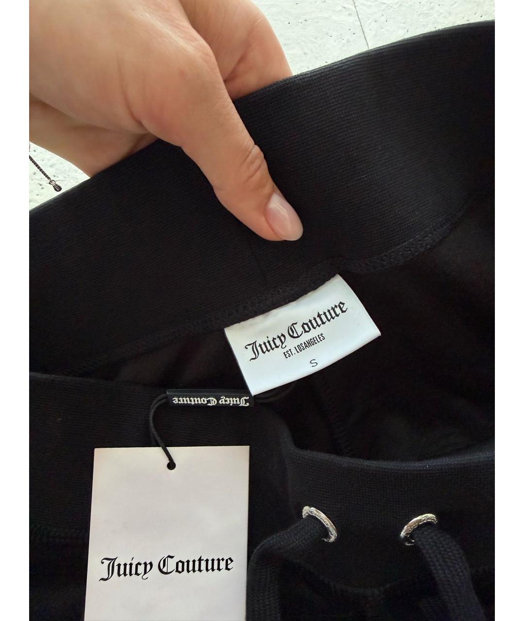JUICY COUTURE Черный велюровый спортивные костюмы, фото 8