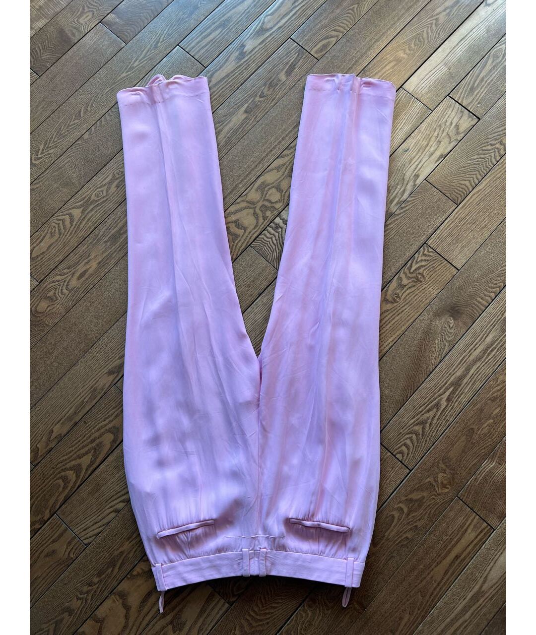 GIVENCHY Розовые вискозные прямые брюки, фото 2