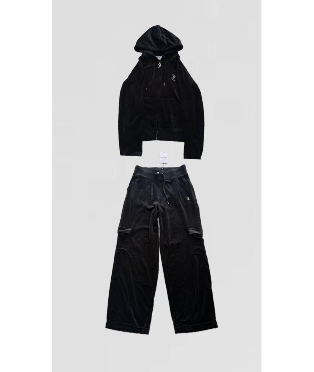 JUICY COUTURE Черный велюровый спортивные костюмы, фото 9