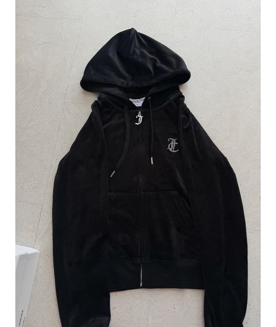 JUICY COUTURE Черный велюровый спортивные костюмы, фото 2