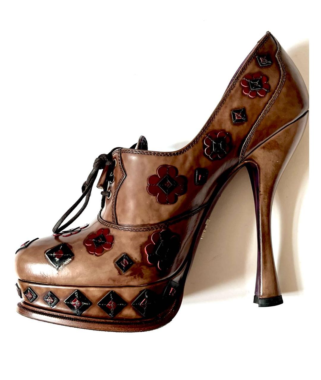 PRADA Кожаные ботильоны, фото 9