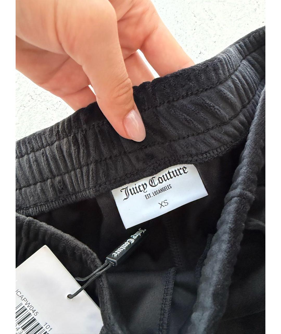 JUICY COUTURE Черный велюровый спортивные костюмы, фото 7