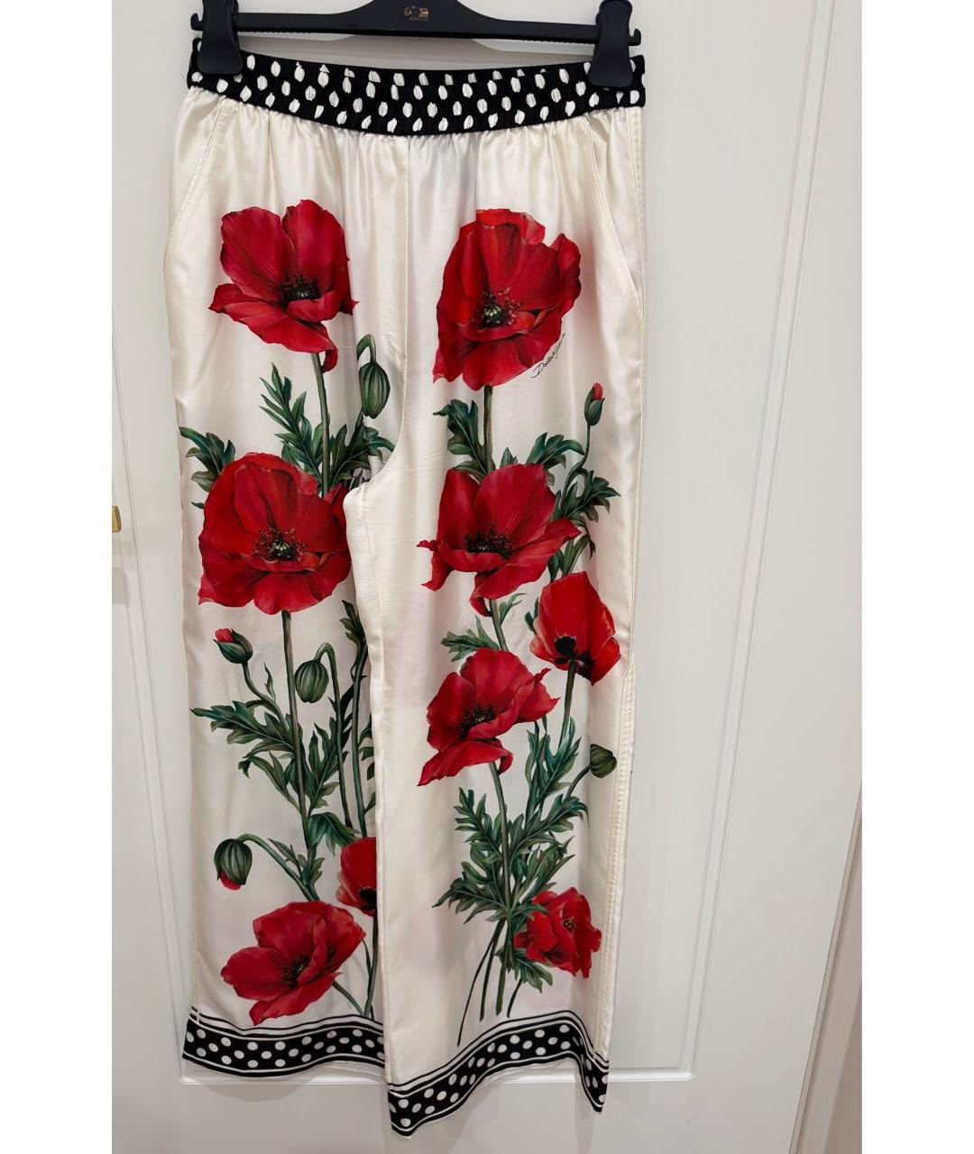 DOLCE&GABBANA Мульти шелковый костюм с брюками, фото 3