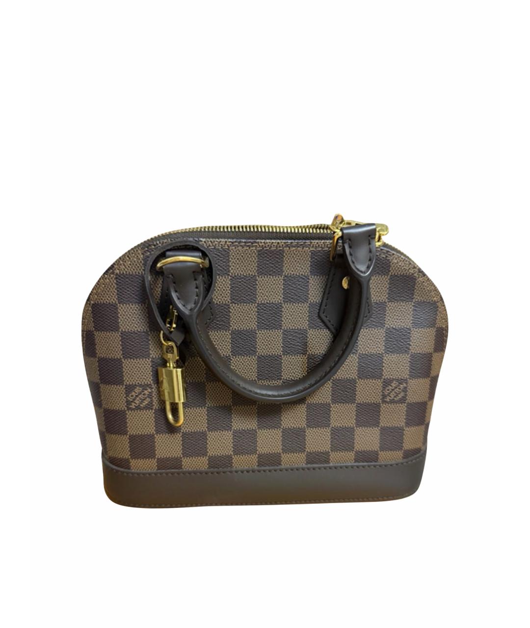 LOUIS VUITTON Коричневая канва сумка с короткими ручками, фото 1