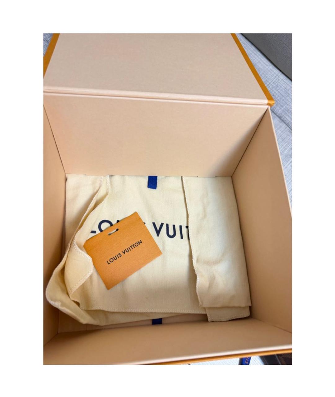 LOUIS VUITTON Коричневая канва сумка с короткими ручками, фото 6
