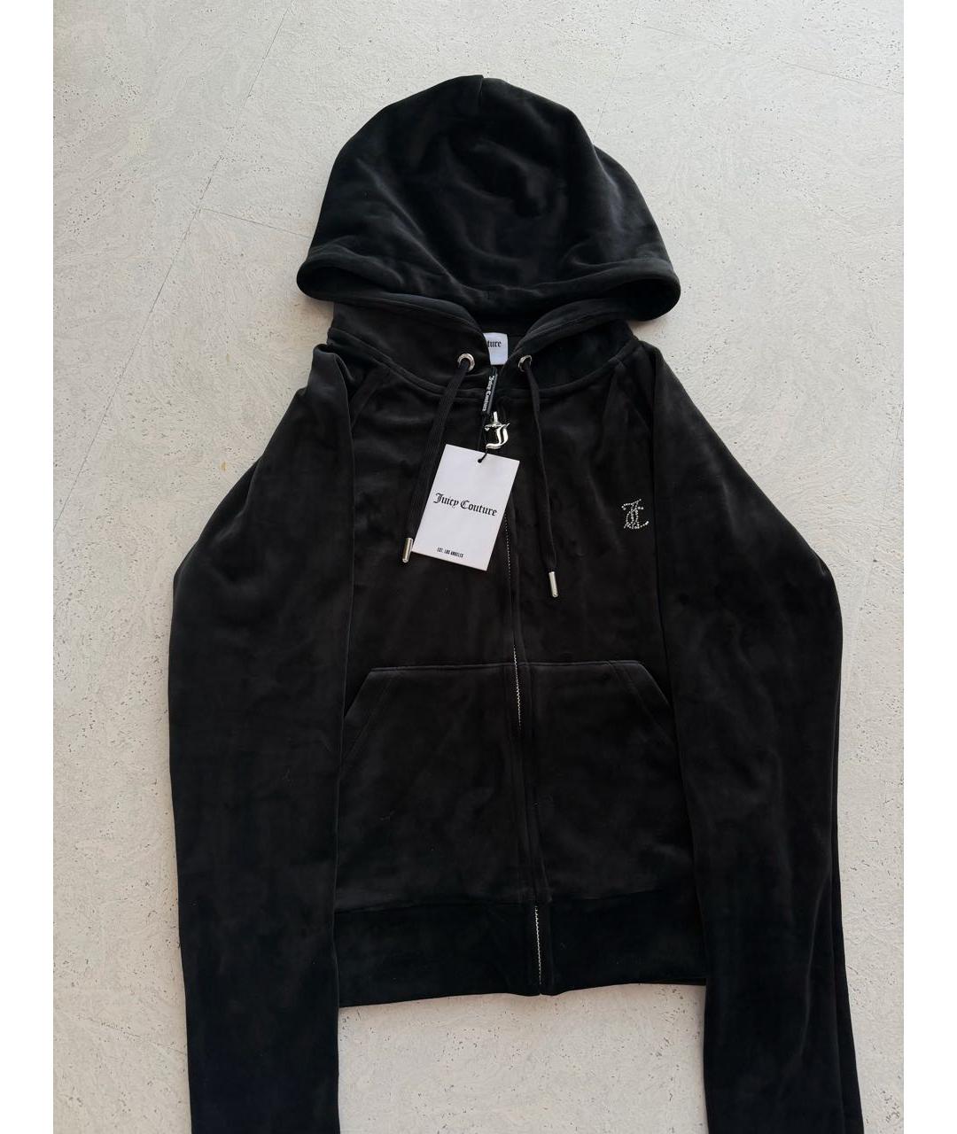 JUICY COUTURE Черный велюровый спортивные костюмы, фото 2