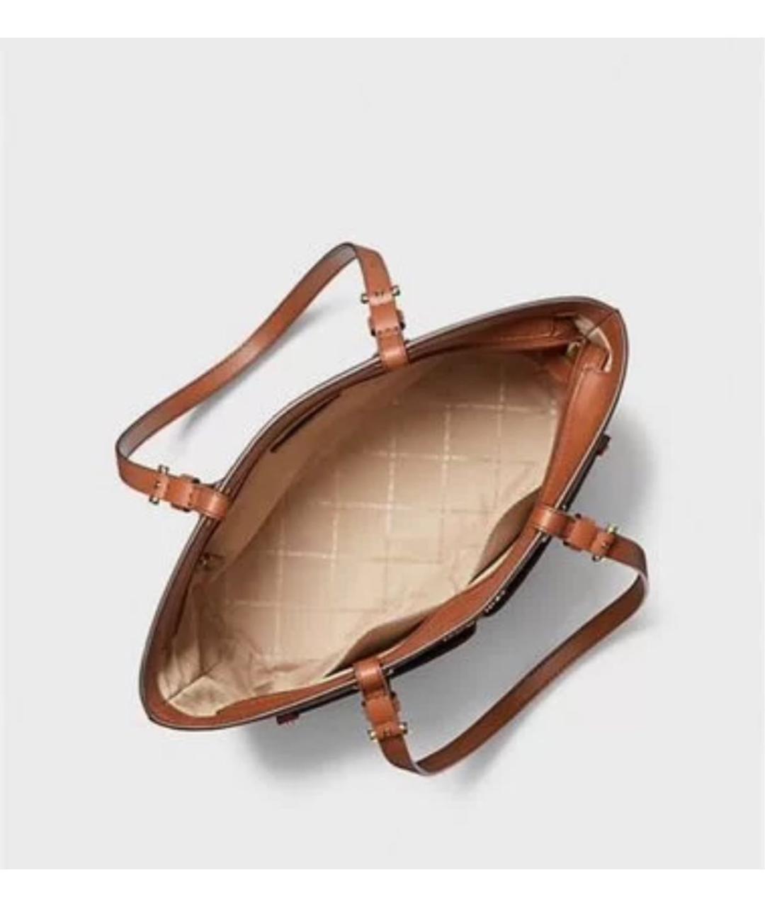 MICHAEL KORS Коричневая канва сумка тоут, фото 7
