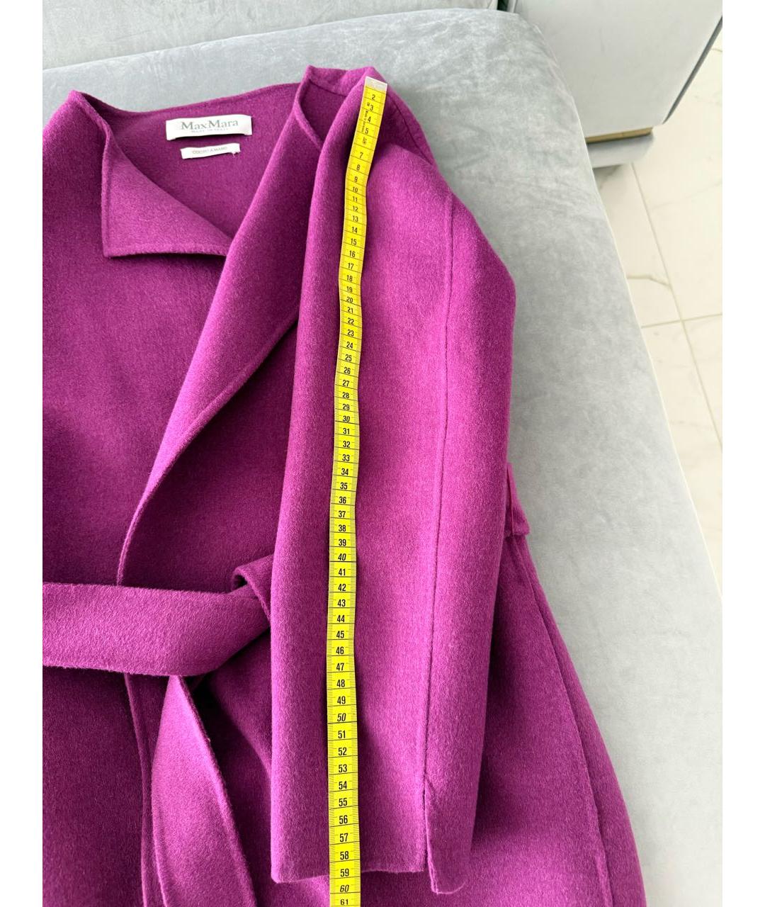 MAX MARA Фуксия шерстяное пальто, фото 6