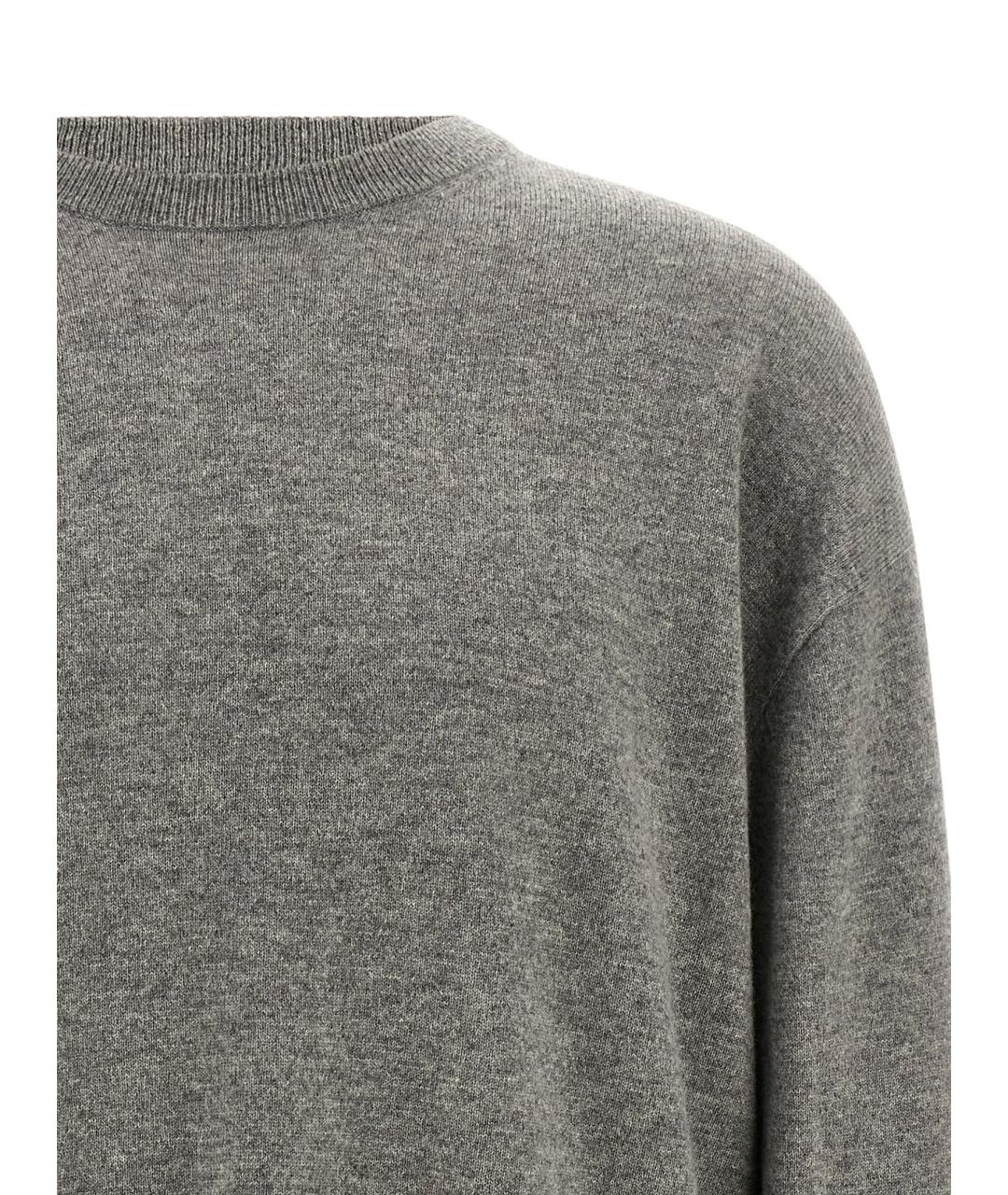 EXTREME CASHMERE Серый кашемировый джемпер / свитер, фото 3
