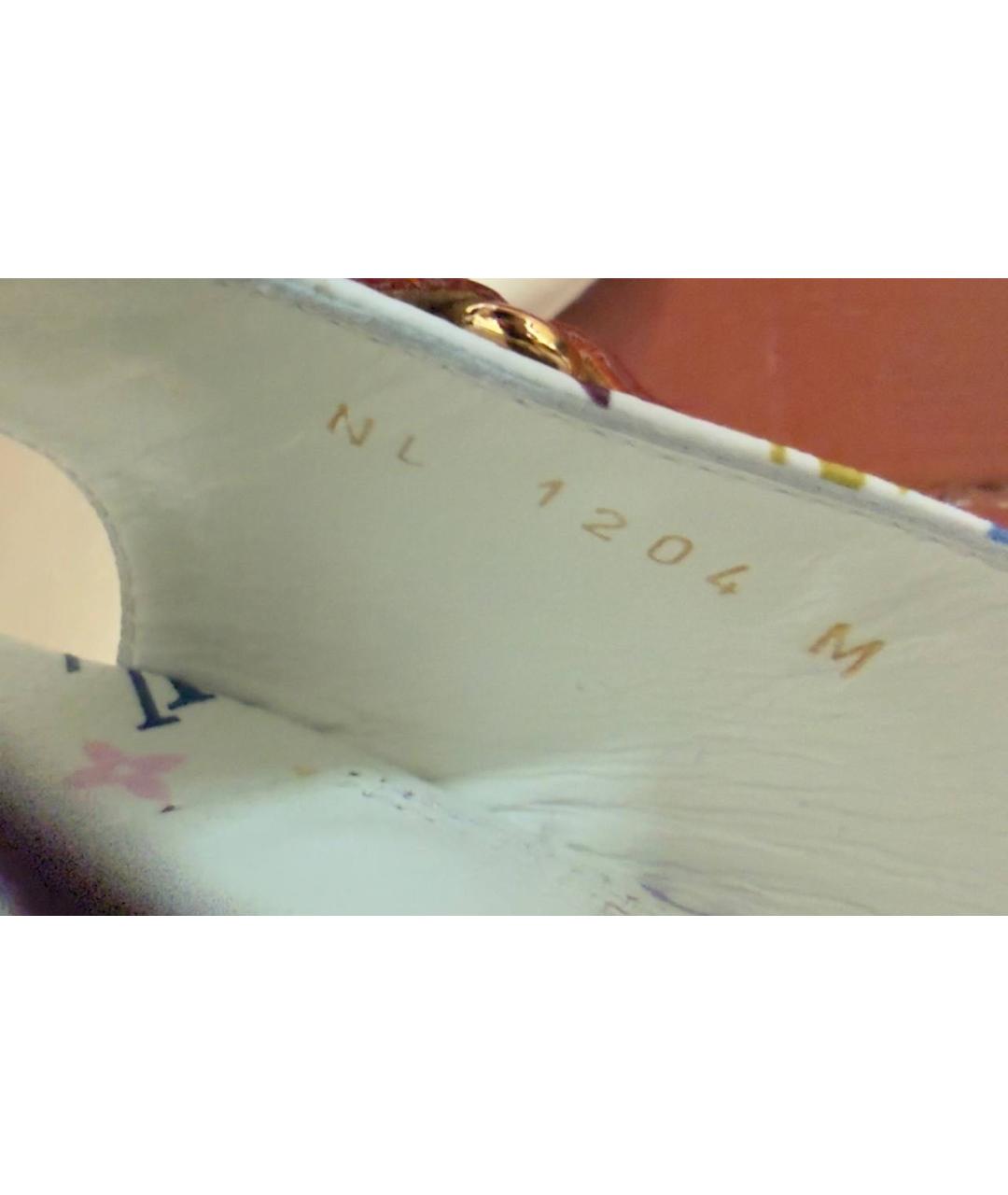 LOUIS VUITTON Мульти кожаные мюли, фото 5