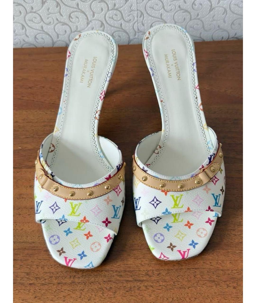 LOUIS VUITTON Мульти кожаные мюли, фото 2